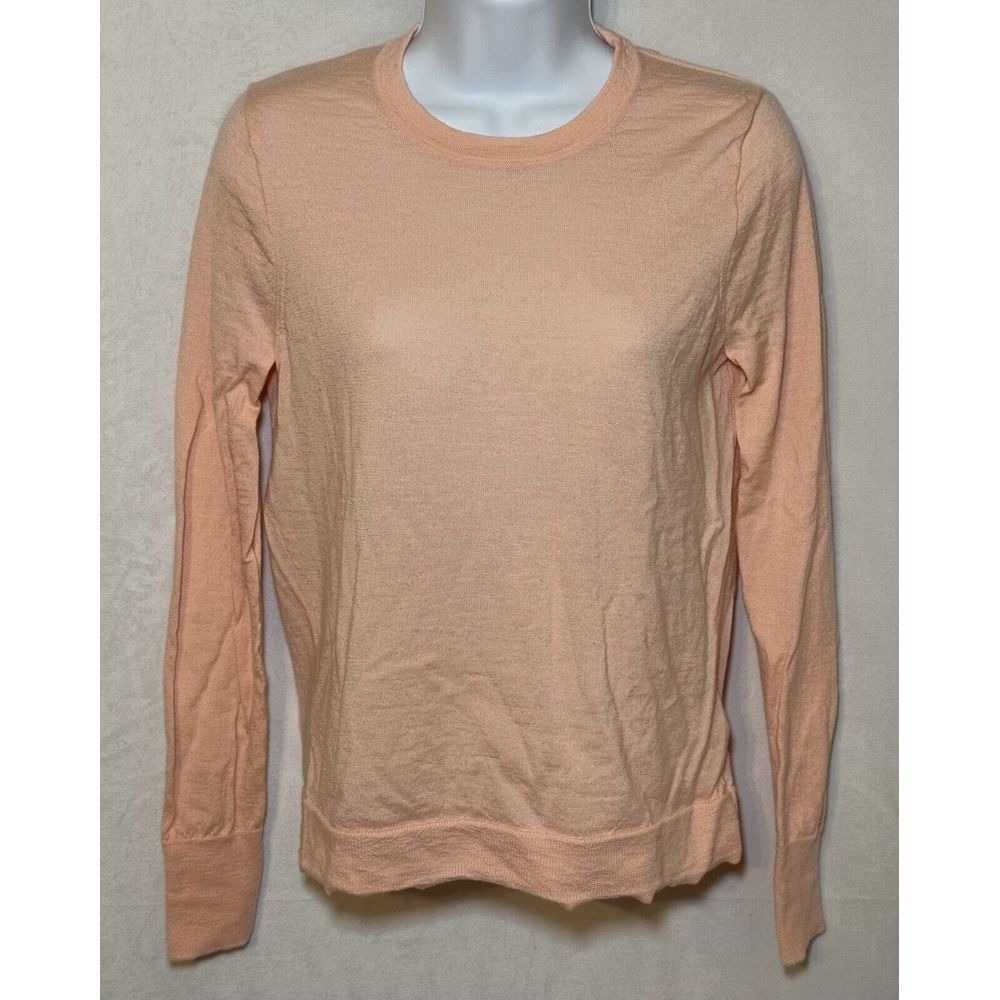 J‎ Crew Women's Small Long Sleeve Merino Wool Crew Neck Pullover Sweater